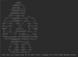 The 2023 Java console version: text menu, ASCII art warrior and hero stats